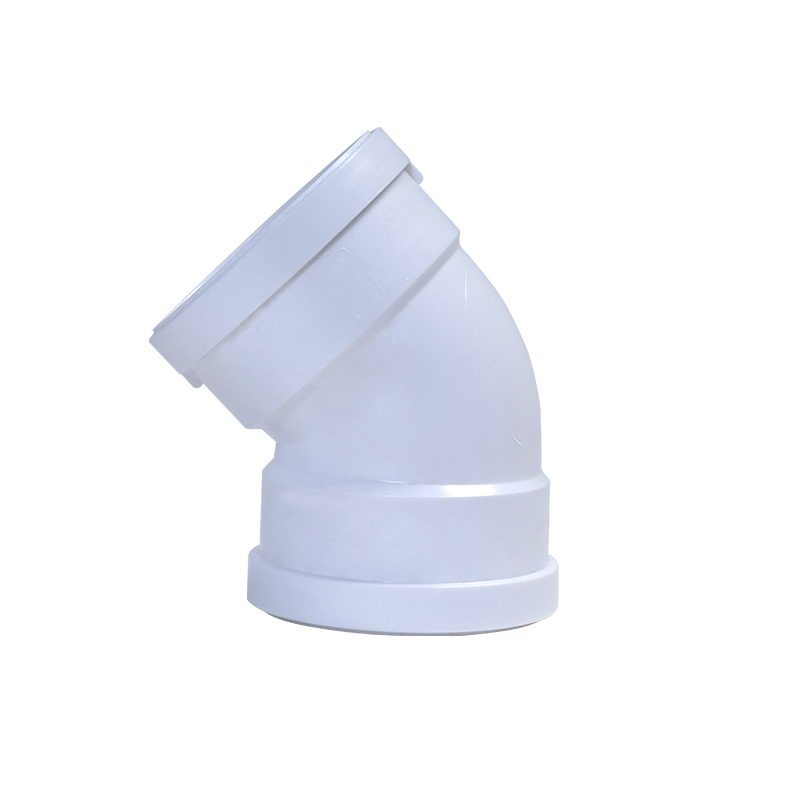 45°彎頭丨HDPE壓蓋柔性承插鏈接靜音管