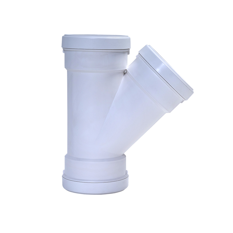 HDPE45°斜三通丨壓蓋柔性承插靜音管