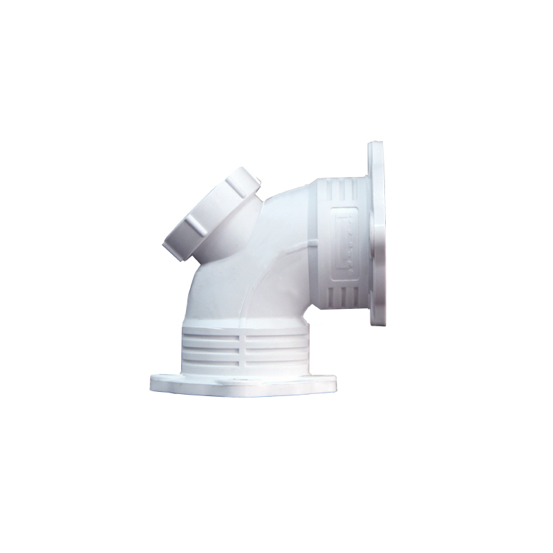 90度彎頭帶檢丨HDPE法蘭連接靜音排水管