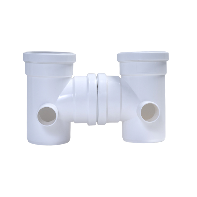 立體四通丨HDPE壓蓋柔性承插靜音管